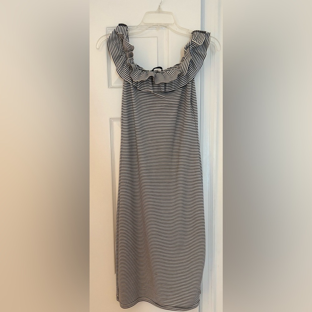 Zara Striped Black and White Dress